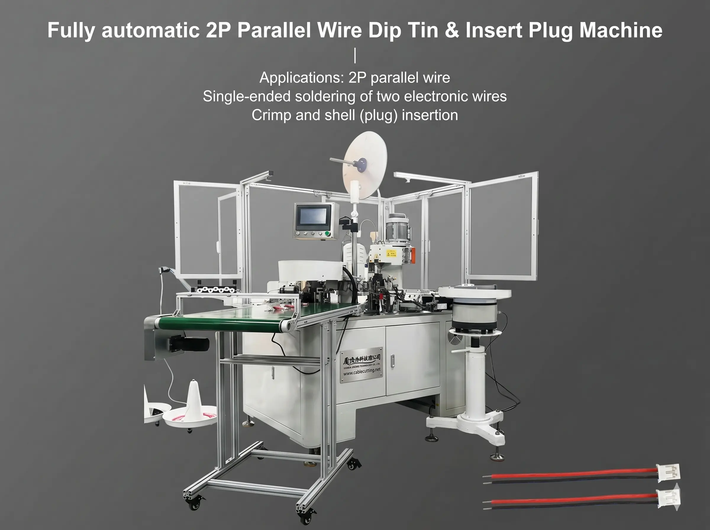 Machine à étamer par trempage pour fils parallèles 2P - Automatique JINGWEI