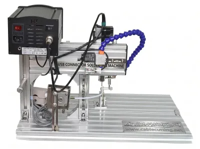 Machine à souder semi-automatique pour connecteurs USB 205H