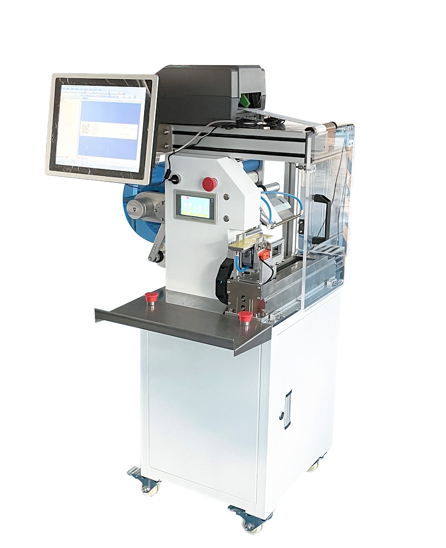 Machine Semi-Automatique de Pliage et Étiquetage de Fil JW-T107 Thumb