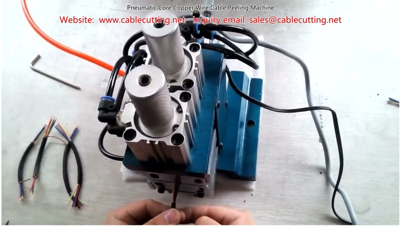 Dénudeuse pneumatique pour câbles en cuivre à noyau – Machine de dénudage automatique