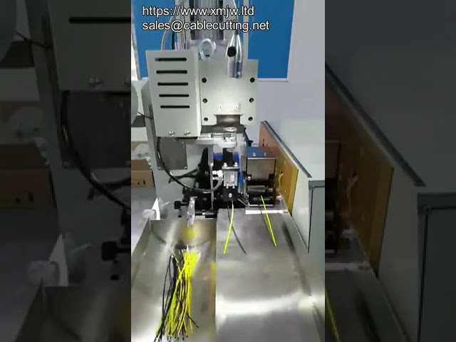 Machine à sertir les fils automatique double tête – Sertisseuse de bornes pour faisceaux électriques