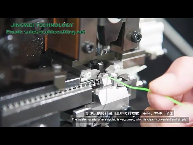 Machine de sertissage de fils semi-automatique - Dénude et sertit les câbles en silence
