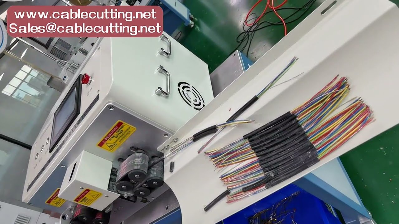 Machine à dénuder, peler et couper automatique 870NW - 12 roues motrices, écran tactile 7 pouces, réglable