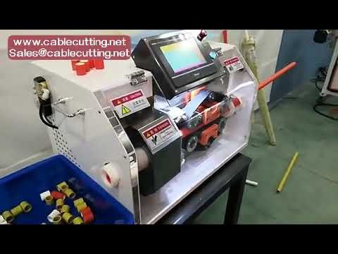 Machine de découpe automatique pour tubes PE durs (5-45mm), gaines thermorétractables et tuyaux caoutchouc