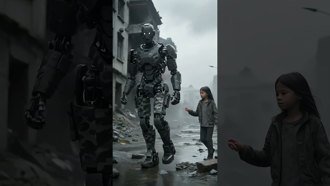 Le robot et le chien de sauvetage unissent leurs forces pour sauver une petite fille