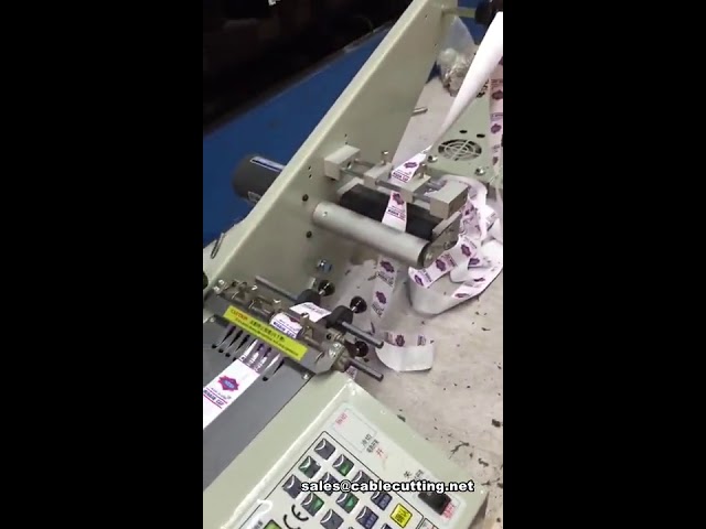 Machine de découpe automatique de rubans et étiquettes - Coupeuse de bande industrielle