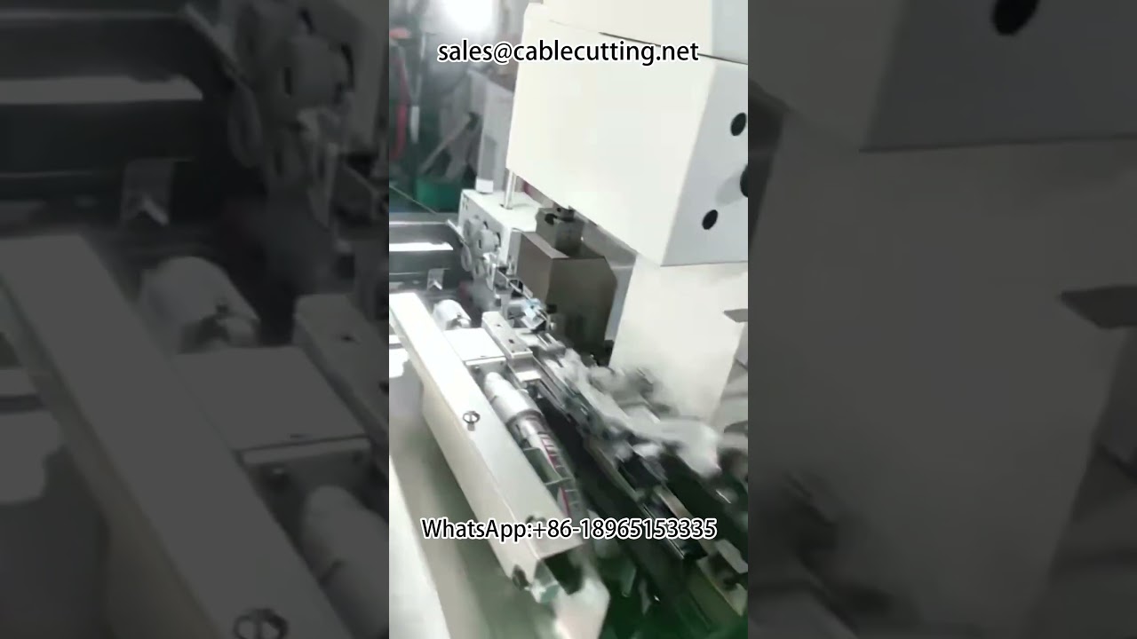 Sertisseuse automatique double tête pour bornes tubulaires – Machine de sertissage de bornes en vrac