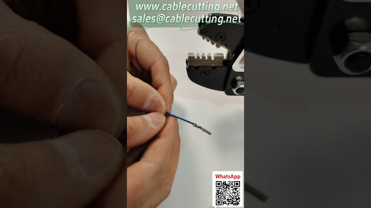Machine à sertir électrique : changement de moule pour borne Molex 43030-0001 #sertissagepro