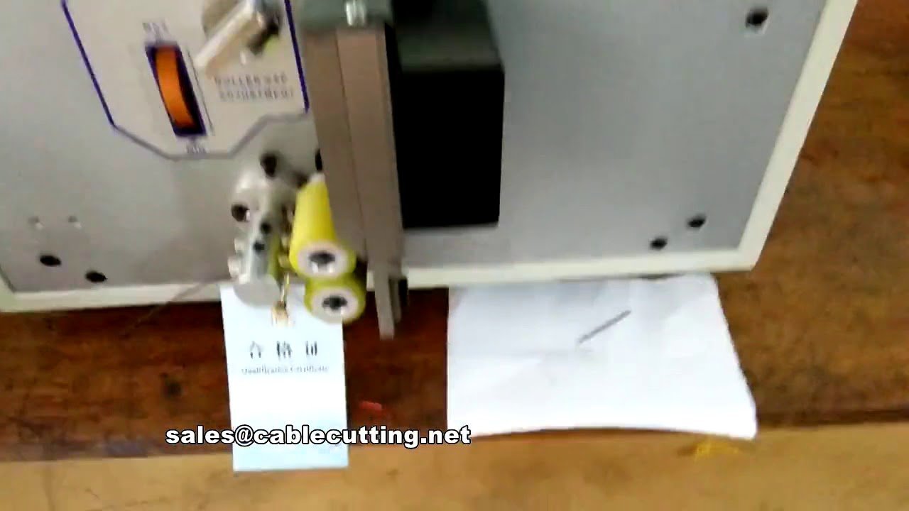 Machine automatique de coupe de câbles à fibres optiques et de fils électriques | Coupeuse de précision