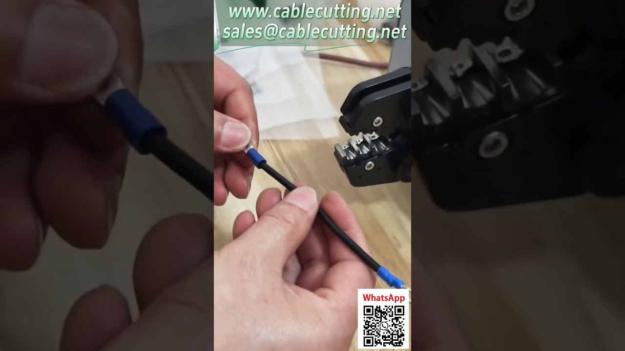 Machine de sertissage pneumatique pour cosses - Changement rapide de moule pour câbles 0,25-16 mm² #automatisation