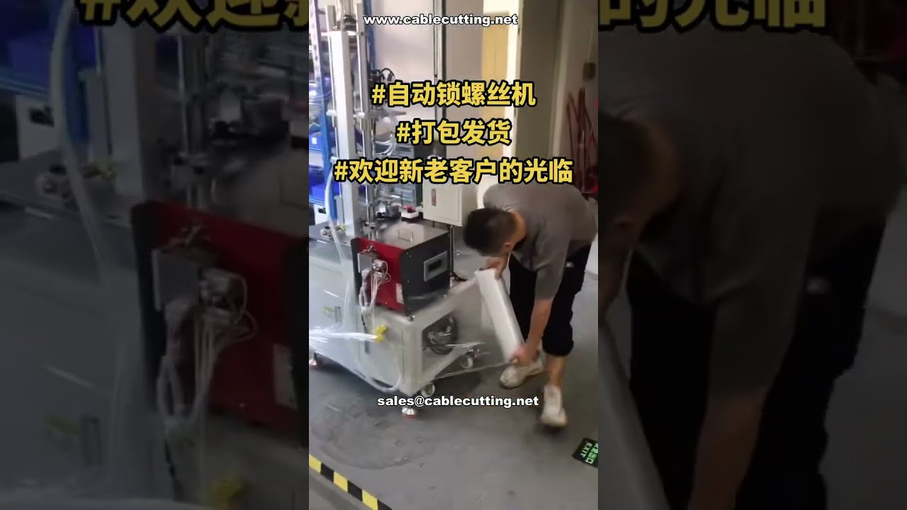 Machine automatique de vissage - Tests finaux et emballage pour expédition | Démo fabricant