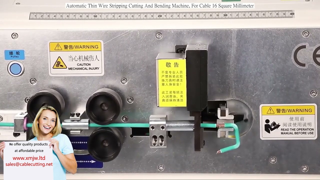 Machine automatique de dénudage, coupe et cintrage de fils fins pour câble 16 mm²