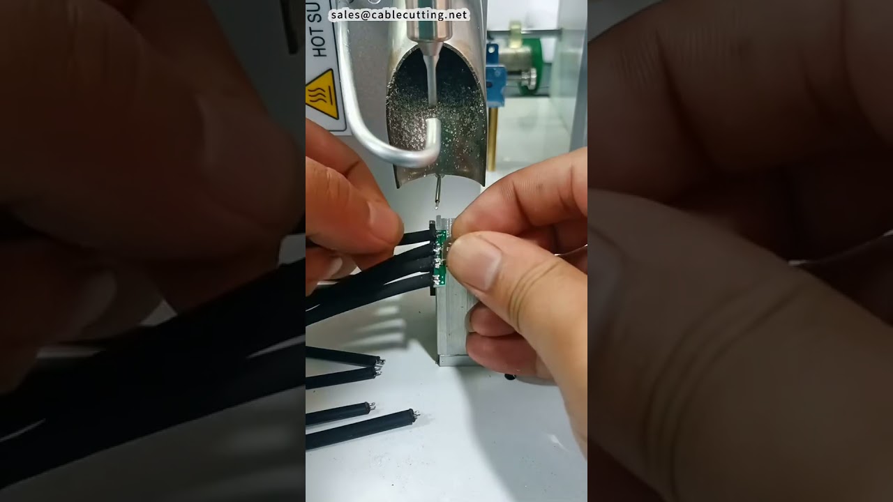 Soudeuse semi-automatique pour batteries externes : soudage précis des connexions