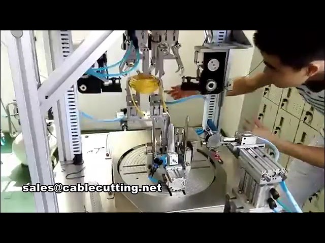 Machine automatique de ligature de fil en forme O pour câbles réseau longs – Enroulement et bottelage de fils