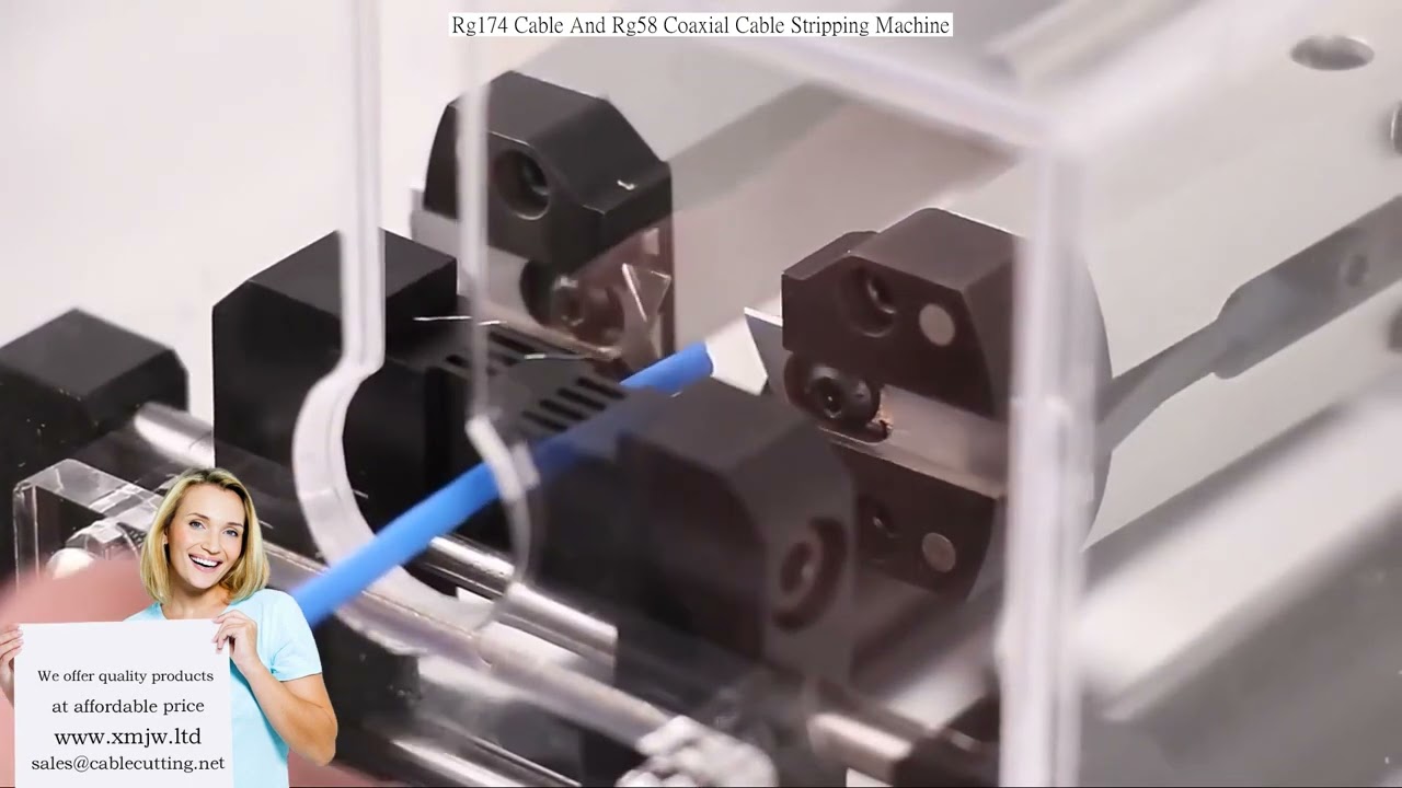 Machine de dénudage automatique pour câbles coaxiaux RG174 et RG58