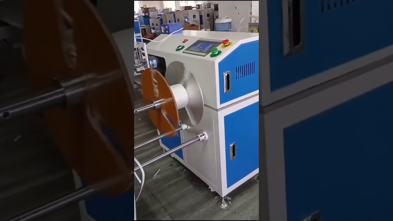Machine automatique de comptage, déplacement, coupe à chaud et enroulement pour cordes et câbles (Ø 1 à 16 mm)