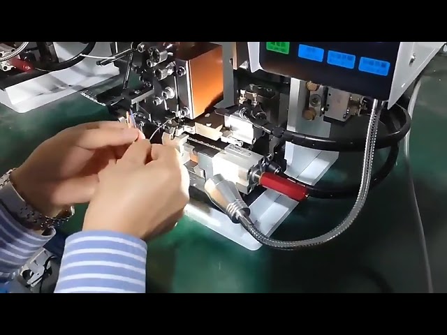 Machine automatique de coupe et sertissage de câbles | Dénudeuse et machine à bornes
