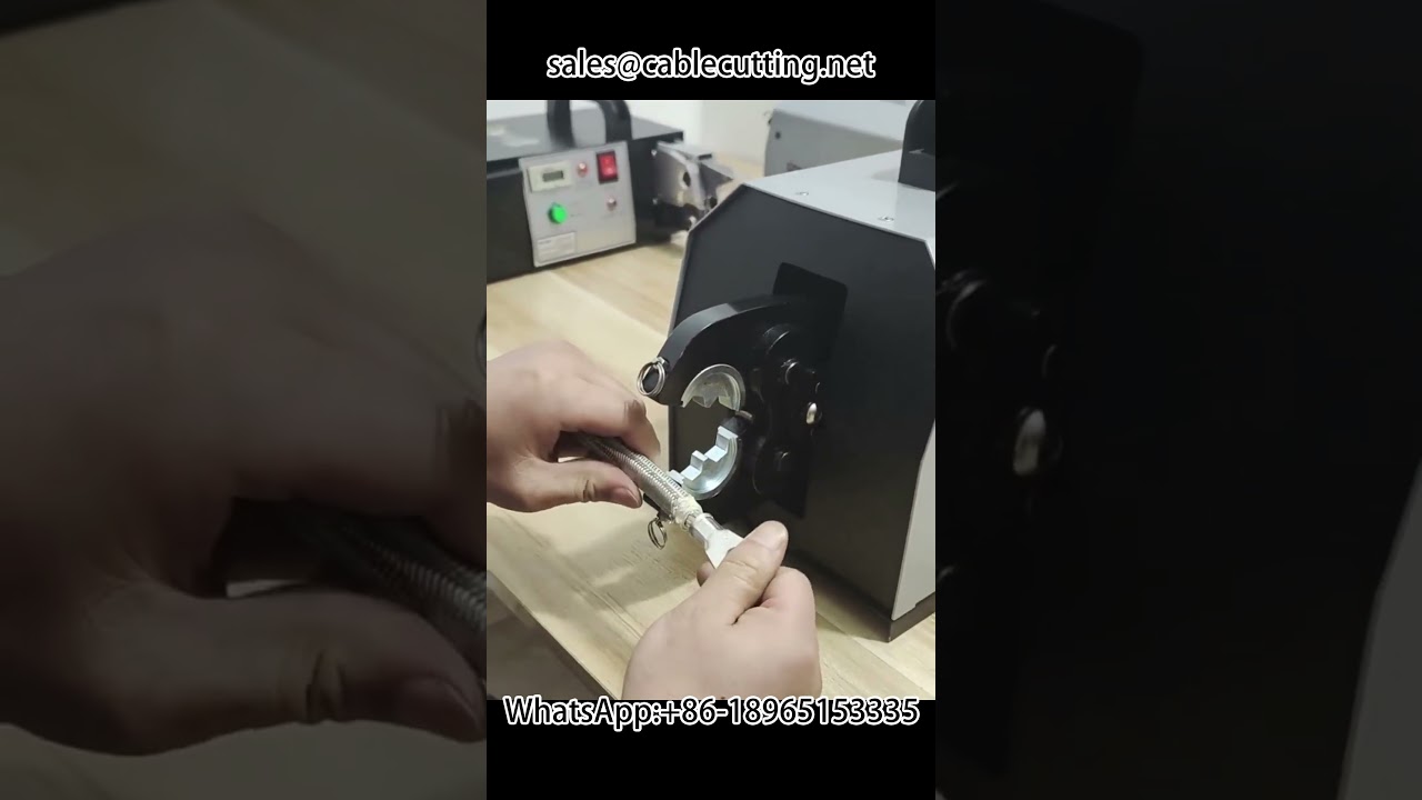 Pince à sertir pneumatique pour cosses cuivre - Sertissage hexagonal
