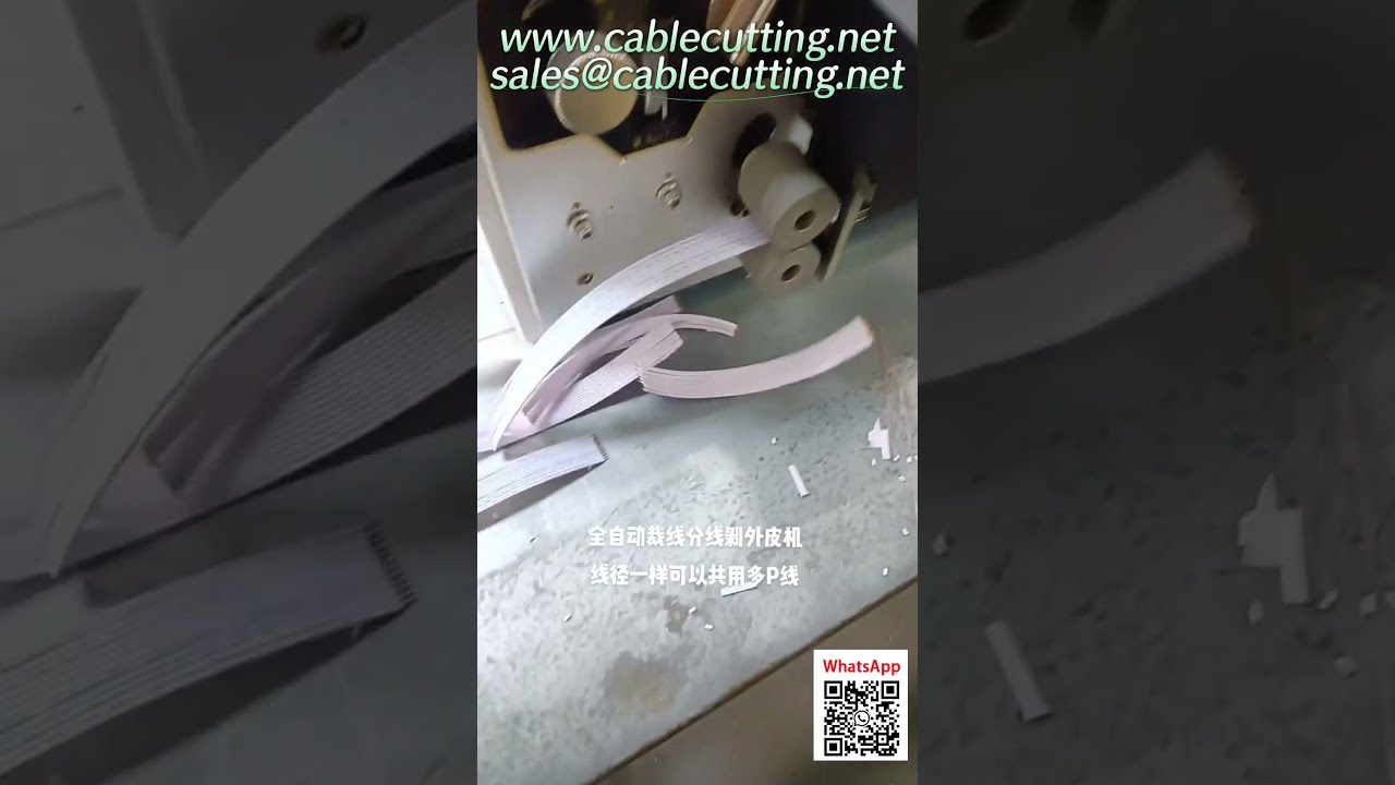 Machine automatique de coupe et dénudage de câbles plats – Haute performance industrielle