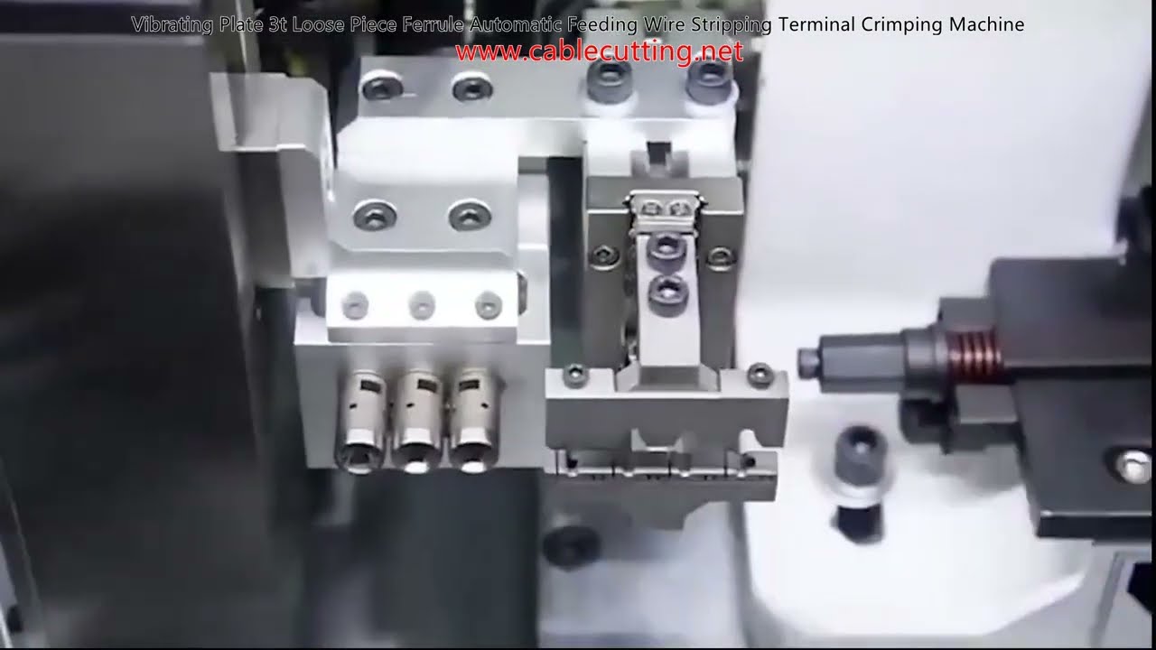 Machine à sertir automatique avec plateau vibrant 3t pour viroles – Alimentation, dénudage et sertissage