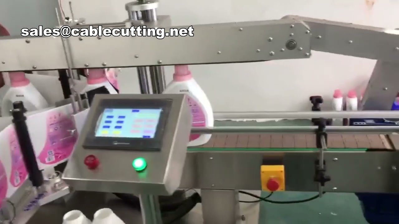 Étiqueteuse manuelle pour bouteilles carrées et canettes aluminium - Machine d'étiquetage professionnelle