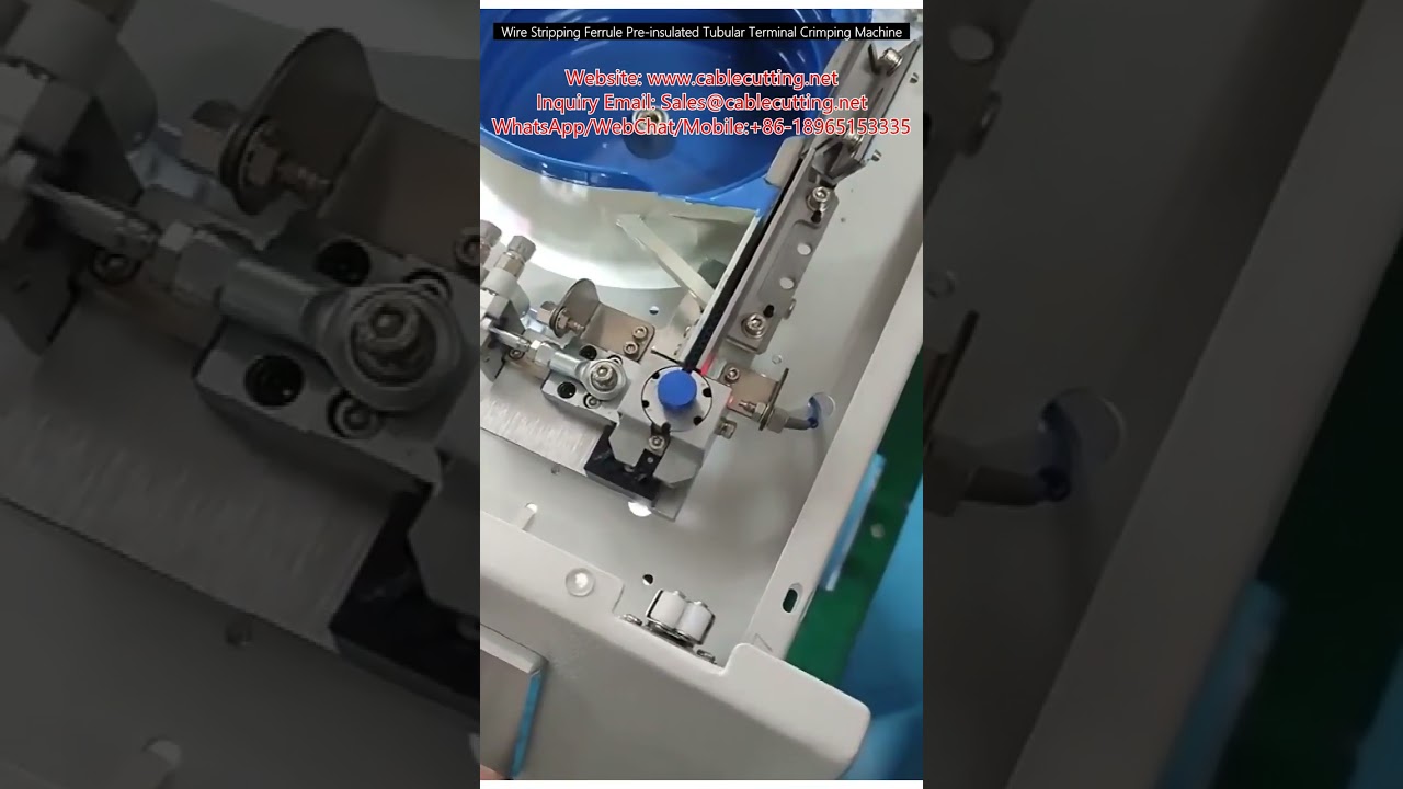 Machine de sertissage de férules pré-isolées et embouts tubulaires - Dénudage automatique