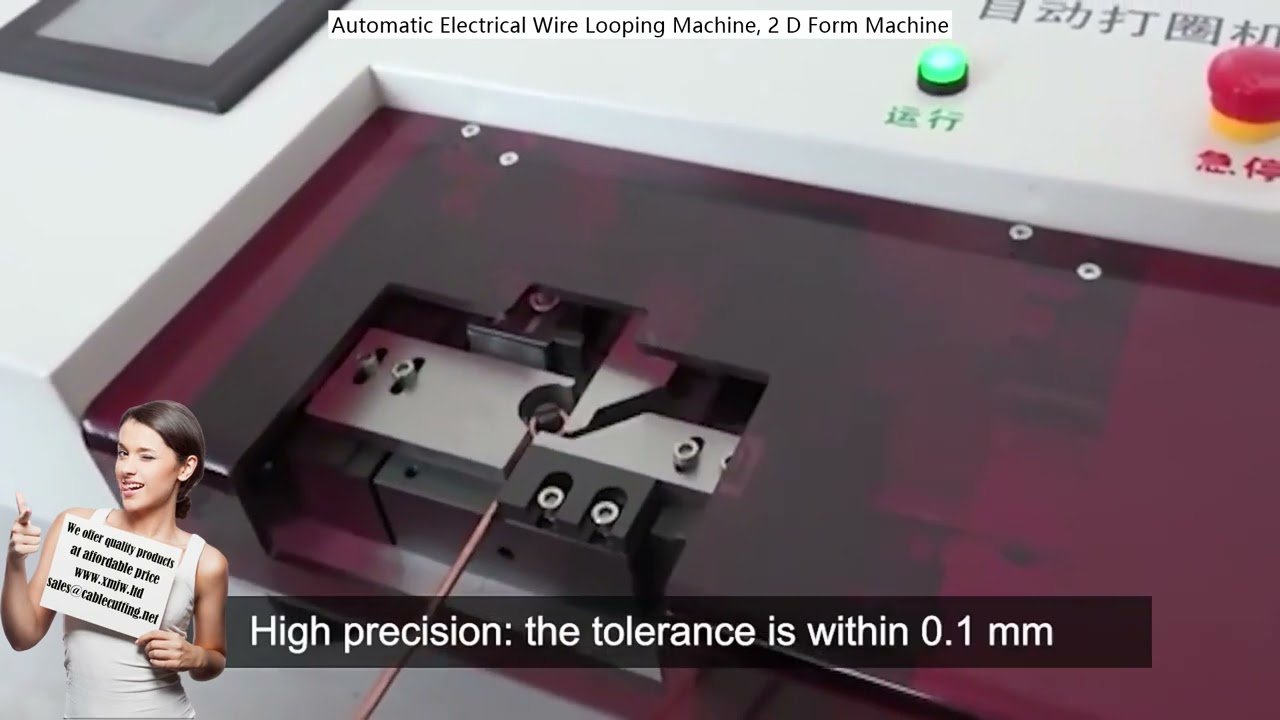 Machine automatique de bouclage de fils électriques – Forme 2D haute précision