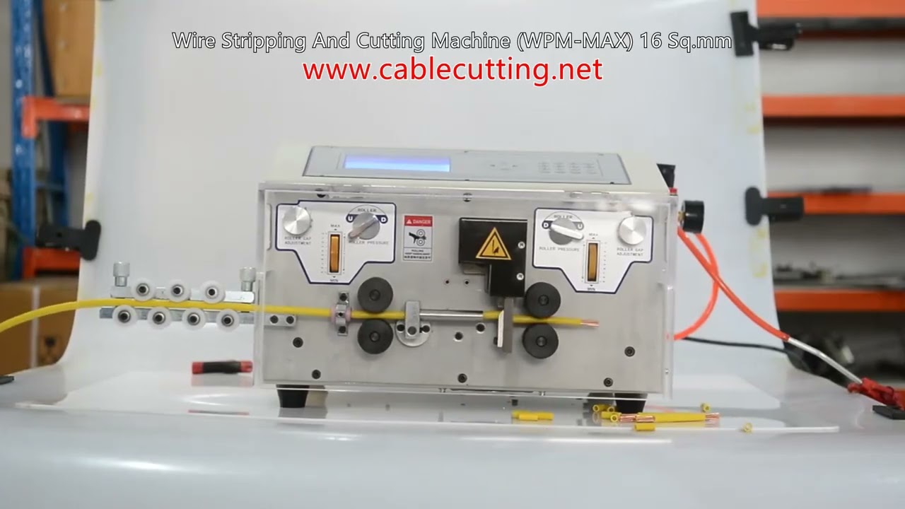 Machine à dénuder et couper les câbles robuste WPM-MAX 16mm² | Haute performance industrielle