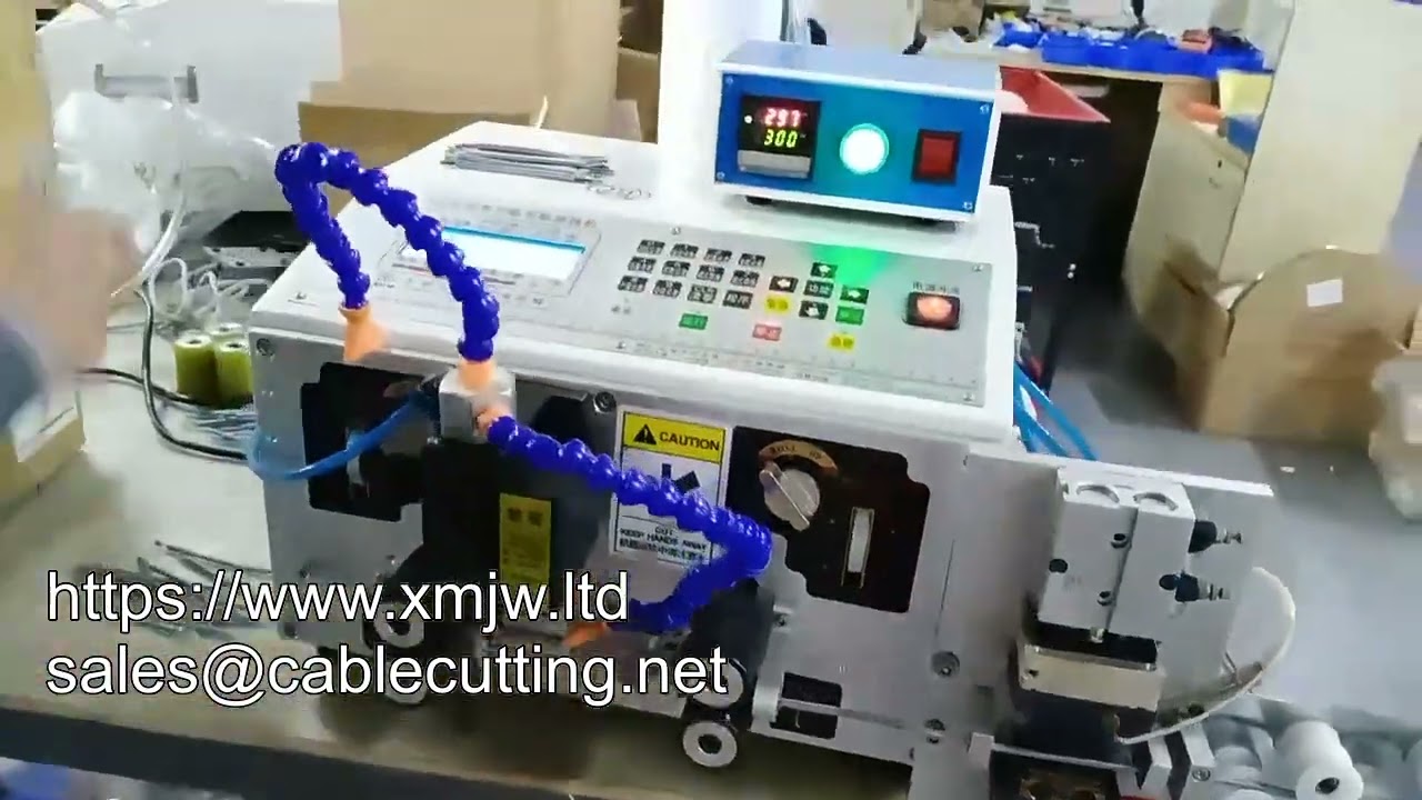 WPM 330R : Machine automatique de coupe et dénudage thermique pour fils tressés
