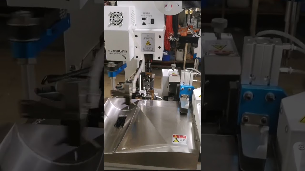 Machine à bornes automatique double tête avec système de contrôle de pression | #usine #machine