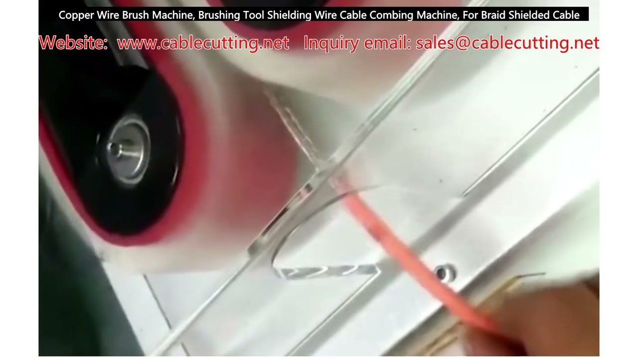 Machine à brosser les fils de cuivre – Outil de peignage pour blindage de câble automatisé