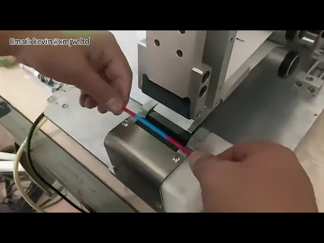 Machine d'enroulement et d'étiquetage de fils avec pliage de fiche et code-barres - Vente directe usine