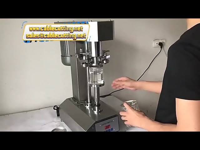 Scelleuse automatique pour cannettes PET et aluminium - Idéale pour boissons, sodas et thés au lait