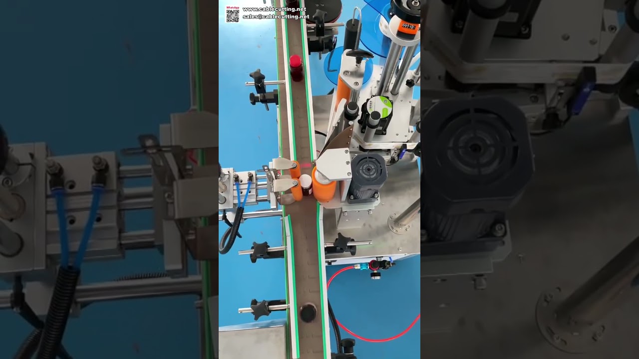 Machine d'étiquetage de bouteilles rondes haute précision - Applicateur d'autocollants fiable