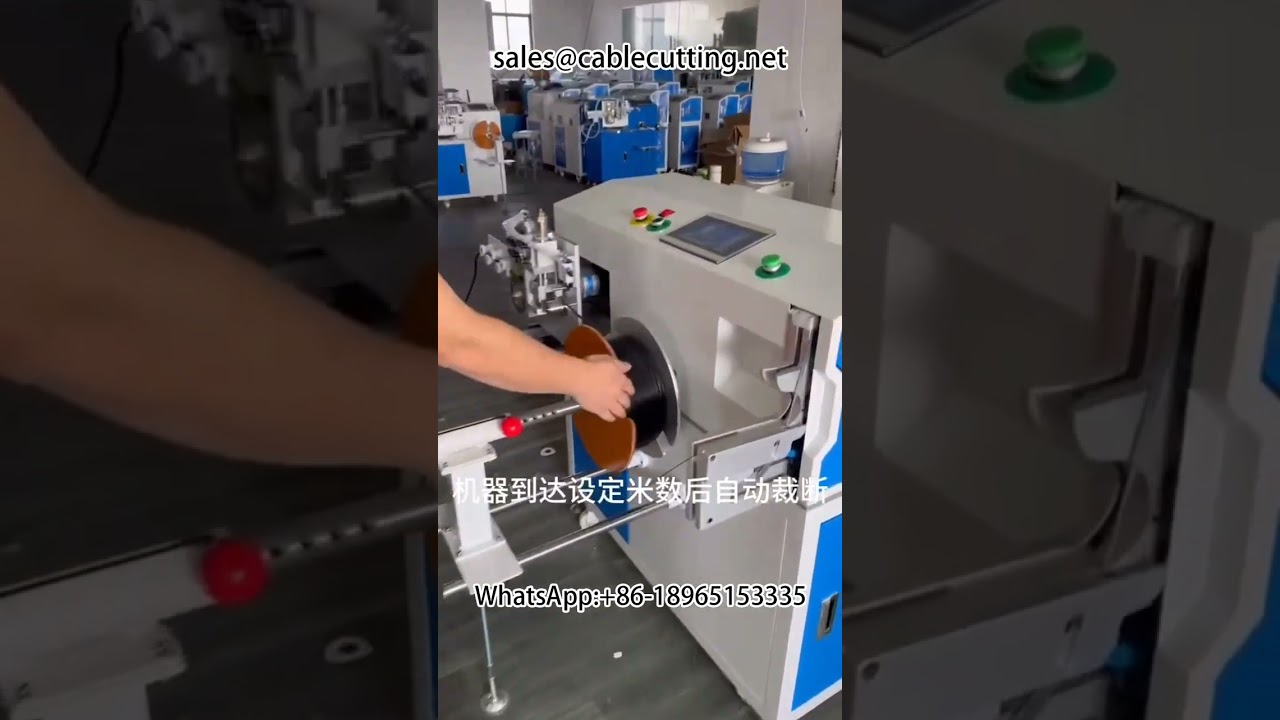 Machine à bobiner automatique avec comptage de mètres, coupe de rangées et nouage – Idéal pour fils et câbles