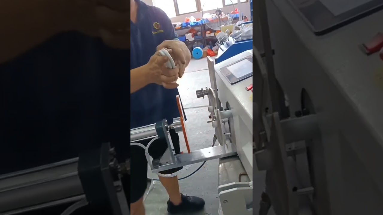 Machine d'enroulement et de ligature de câbles de données | Automatisation en usine #usine #machine