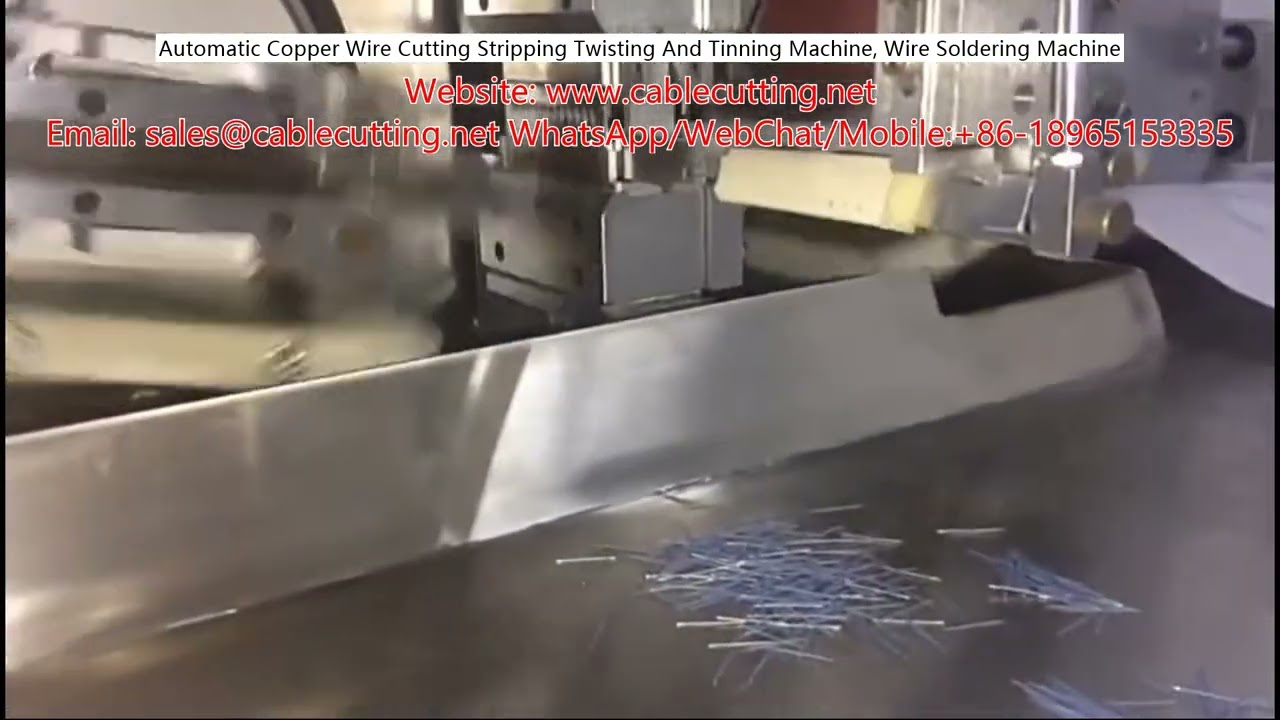 Machine automatique de coupe, dénudage, torsion et étamage du fil de cuivre – Machine à souder les fils