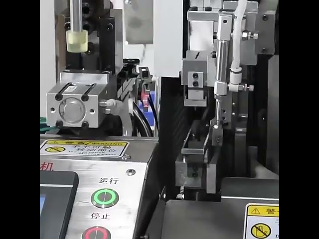 Machine de sertissage et d'étamage automatique à tête unique – Étamage par trempage pour fiches étanches #machine