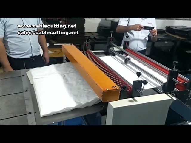 Machine automatique de coupe de coton | Découpe de coton à longueur fixe