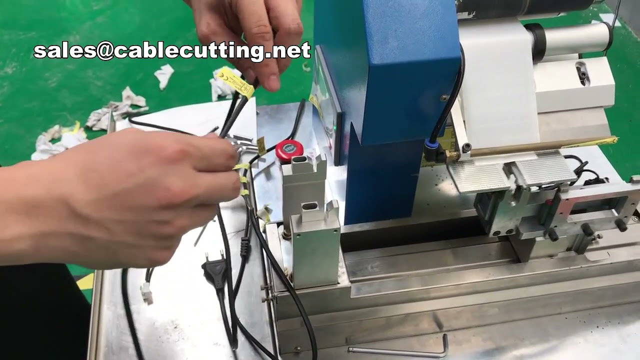 Machine d'étiquetage automatique pour câbles et fils