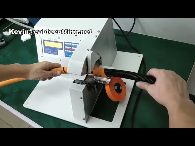 Machine à tresser automatique pour faisceaux électriques : gainage PVC et enrubannage d'armature