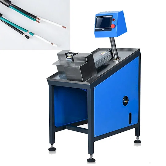 Dénudeur Gaine Multiconducteur Long/Court WPM-25-290 - Machine semi-automatique à brosser les fils